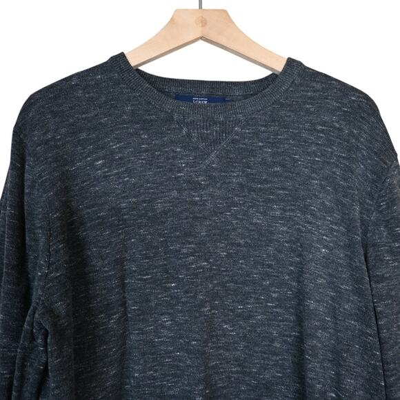 J. Crew Mens 100% Cotton Crew Neck Sweater in Gray Size Large - Picture 3 of 9